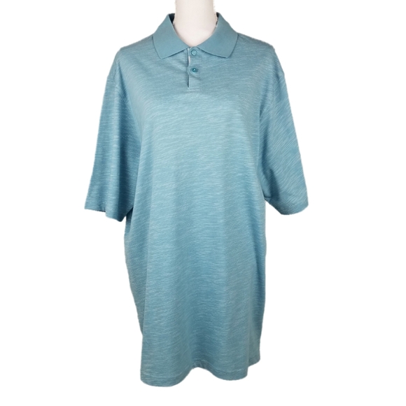 *SOLD* New Haggar Big/Tall LT Delph Blue Polo - Picture 1 of 6
